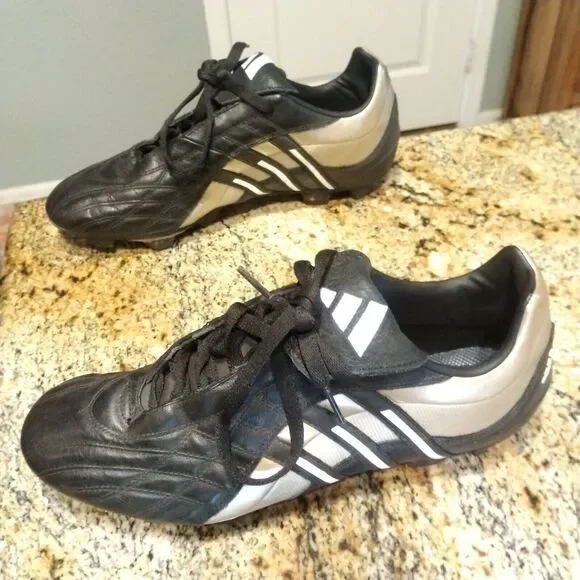 Rare Adidas Leira 2 TRX FG 519371 Gunmetal Brown Black Soccer Shoes Mens Sz 10.5